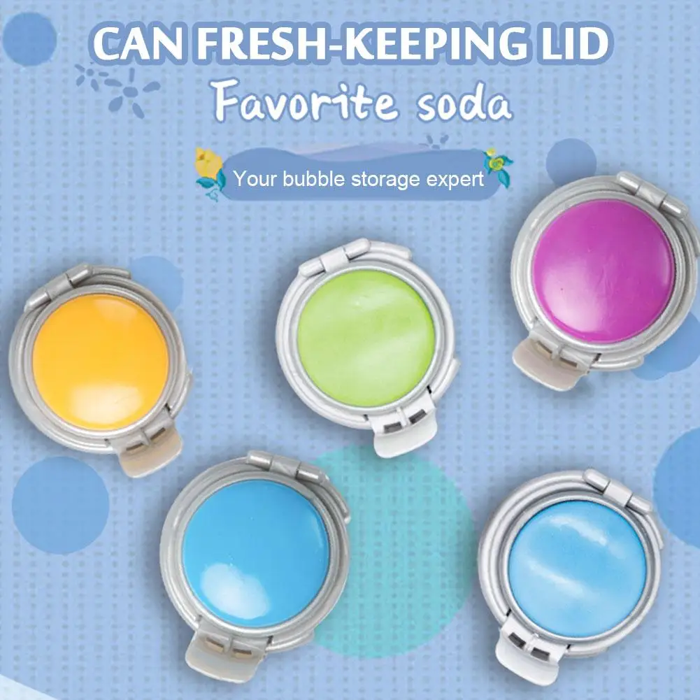 Bottle Lid Soda Saver Caps Can Cover Fizz Coke Soda Lid Wine Bottle Stopper TPE Bubble Pump Can Fresh-keeping Lid Flip Protector