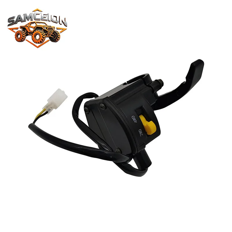 Throttle Control(WITH 2WD/4WD SWITCH) - Steering Shaft For Linhai 260 300 ATV Stels ATV 300B Buyang 300 P/N:20109B 20109A 3