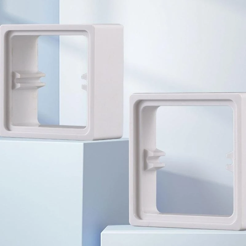Single Socket Spacer Electrical Outlet Box Extender Single Gang Box Extender with Screws for Living Room School Office