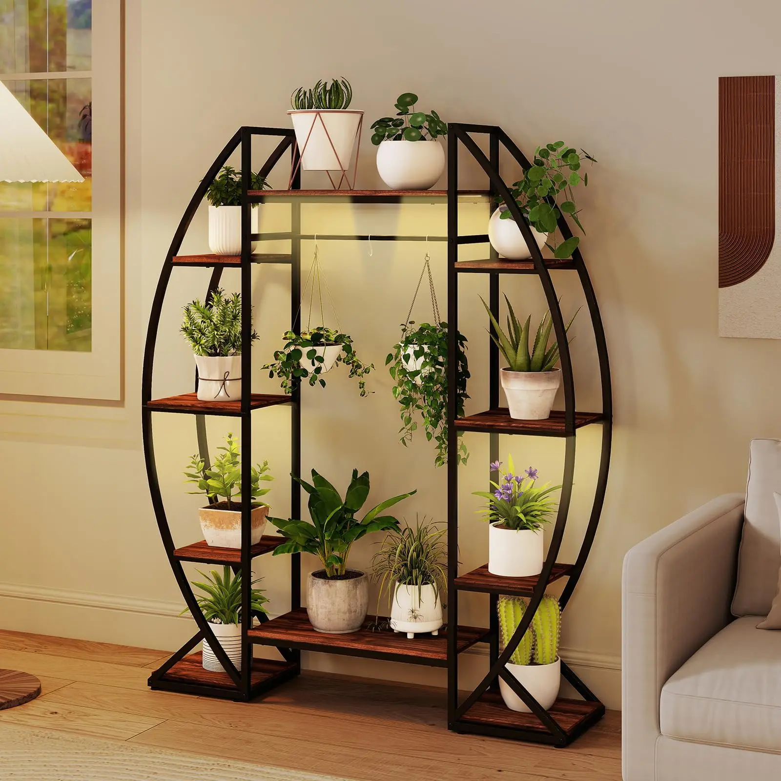 Plant Stand Indoor with Grow Lights, 10-Tier 63