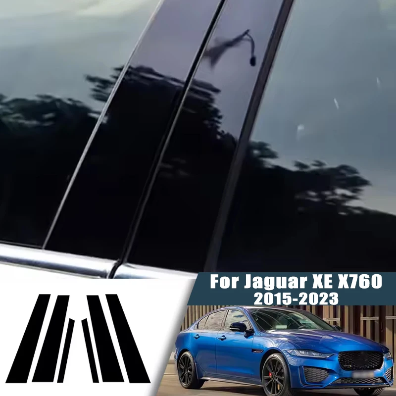 

For Jaguar XE X760 2015-2023 2016 2017 2018 2019 2020 2021 2022 Window Center Pillar Film Trim Cover B C Posts Sticker Column