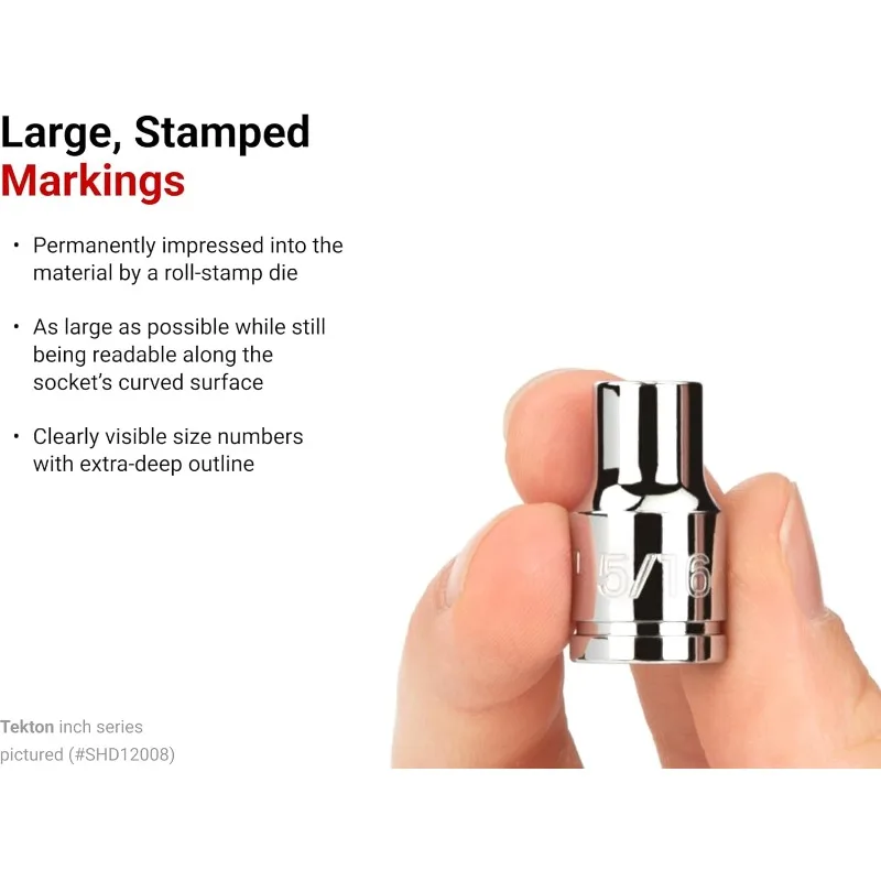 TEKTON 3/8 Inch Drive 6-Point Socket Set with Rails, 68-Piece (1/4-1 in., 6-24 mm) | SHD91220