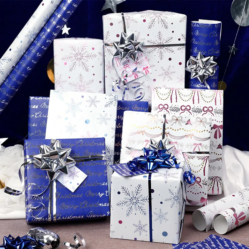 Decorative Paper Roll Letter Printed Gift Wrap Paper Christmas Wrapping Paper Colorful Alphabet Gift Wrap For Presents Party
