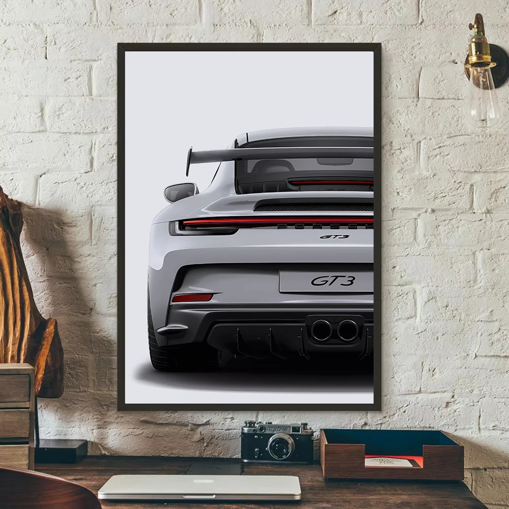 Luxury Classic Supercar Poster Sports Cars Picture Canvas Painting Wall Art Home Decor Print for Living Room Gift Mural Cuadros view 2