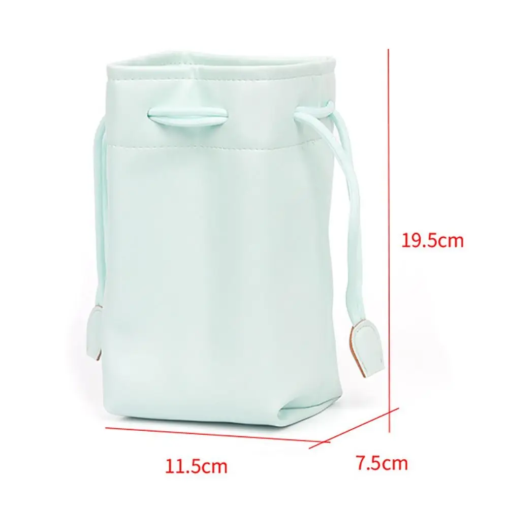 Universal Instant Camera PU Waterproof Drawstring Bag Outdoor Portable Storage Case for Instax Mini 12/11/9/8/90/EVO/Liplay view 5