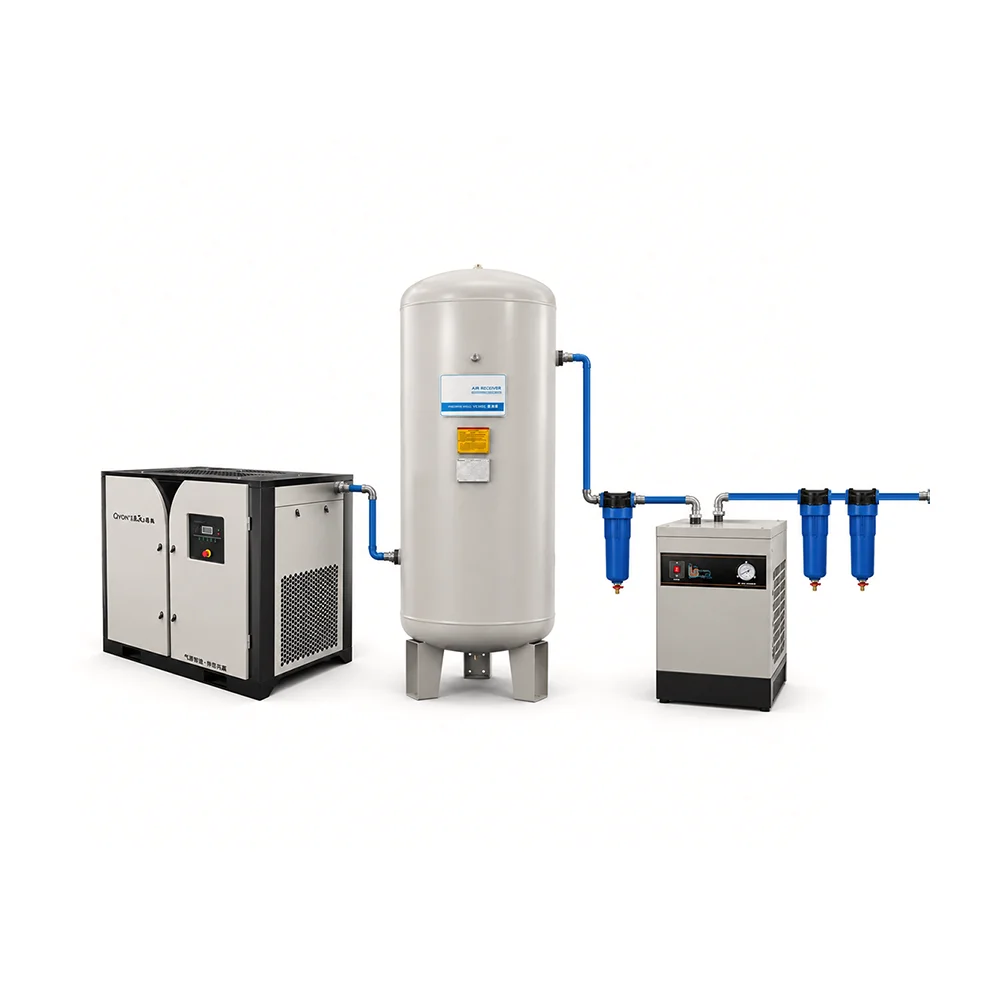 OEM ODM Screw Air Compressor 11kW 15HP 8 Bar Factory Direct Supply for Wholesale Distributor Private Label Customizable