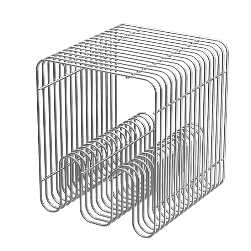 Nordic Metal Coffee Tables with Storage Modern Accent Tables for Sofa Creative Newspaper Display Rack Living Room Coffee Table
