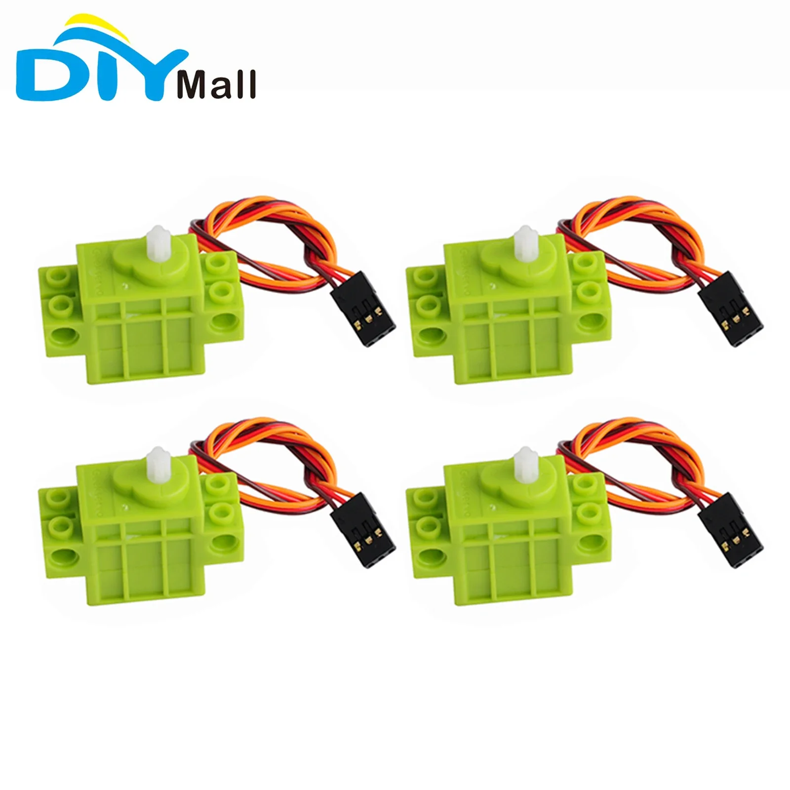 

4Pcs/Lot Geekservo 360° Continuous Rotation Programmable Servo Motor for Legoeds Microbit Building Bricks Robot Smart Car