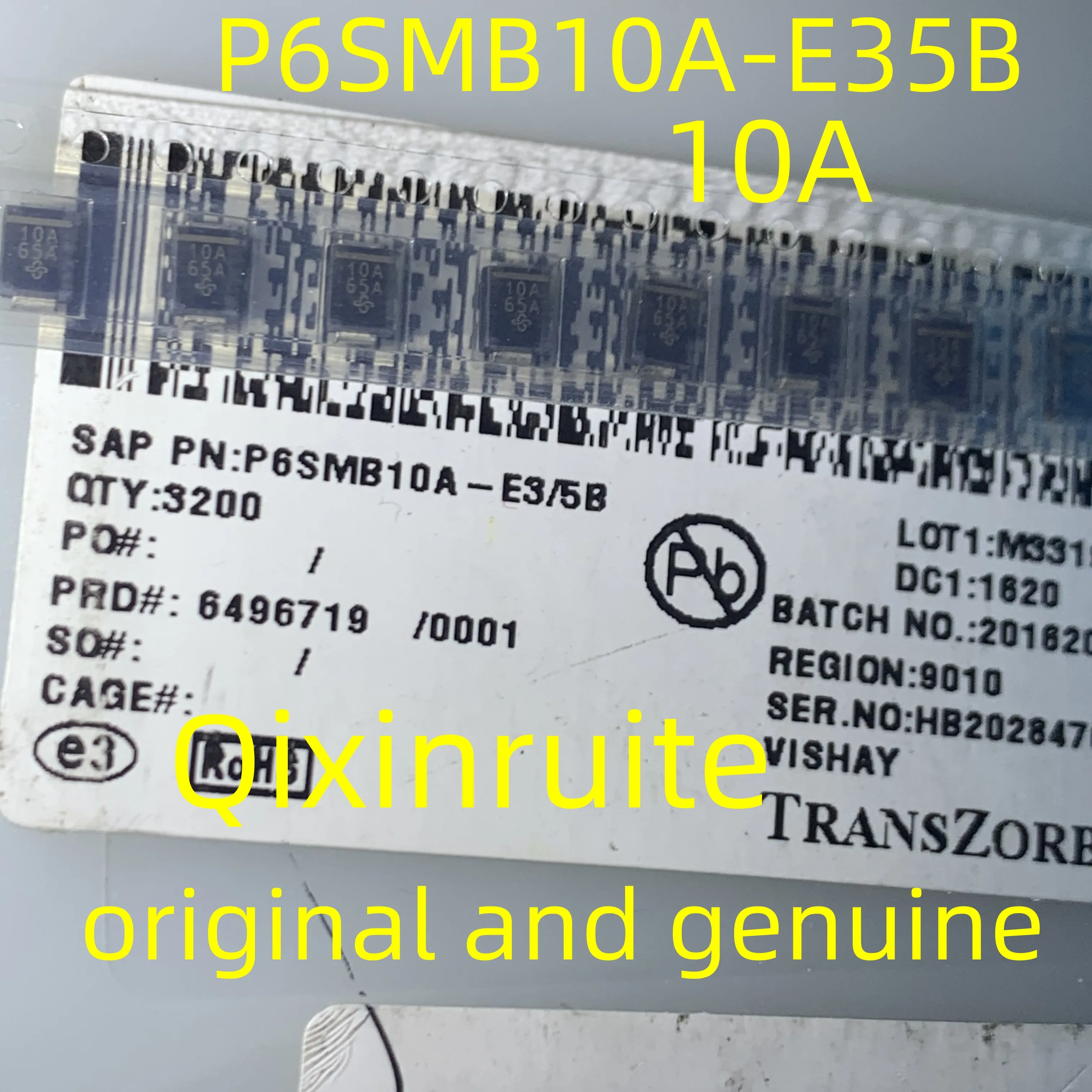 Qixinruite   Integrated Circuit IC Chip P6SMB10A-E35B=10A   DO-214AA   original and genuine