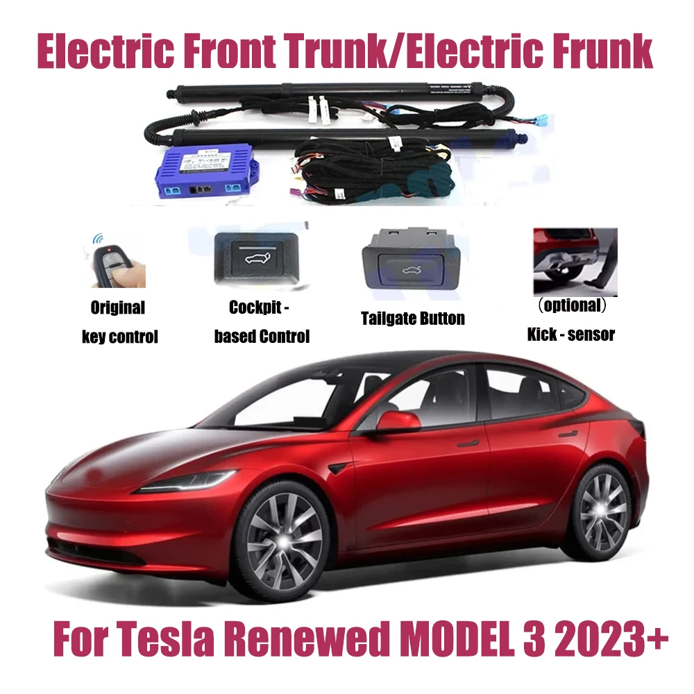 For Tesla Renewed MODEL 3 2023+ Car Automatic Front kit Opening Trunk Intelligent Electric Front Trunk