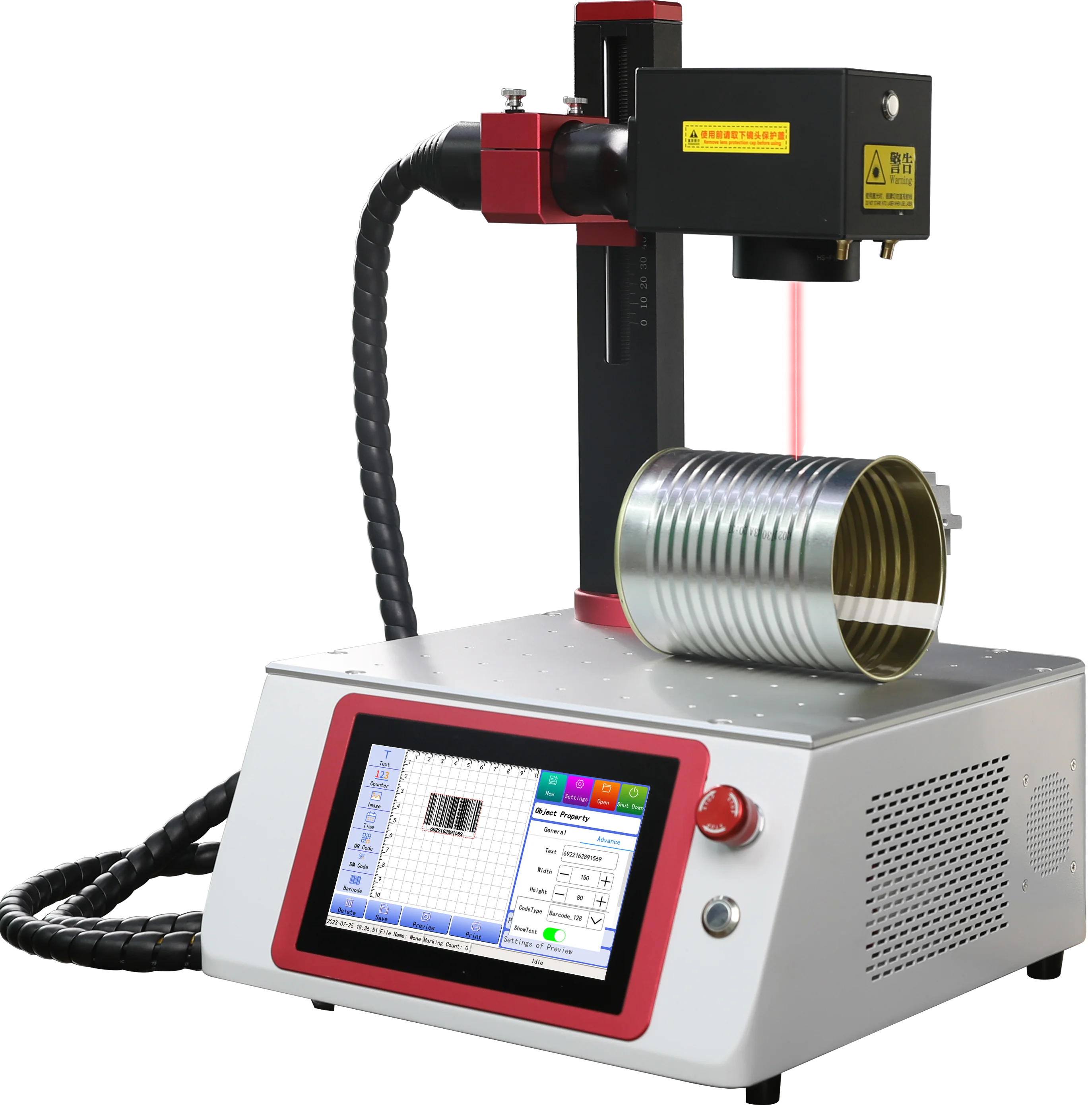 la ser Engraving Machine Fiber la ser Logo Marking Machine Screen Printing Machine