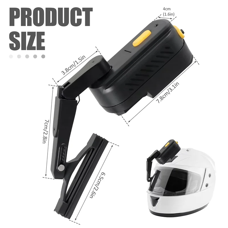 A37T-Motorhelm Elektrische Ruitenwissers Ruitenwissers 1200Mah Integraalhelm Ruitenwissers