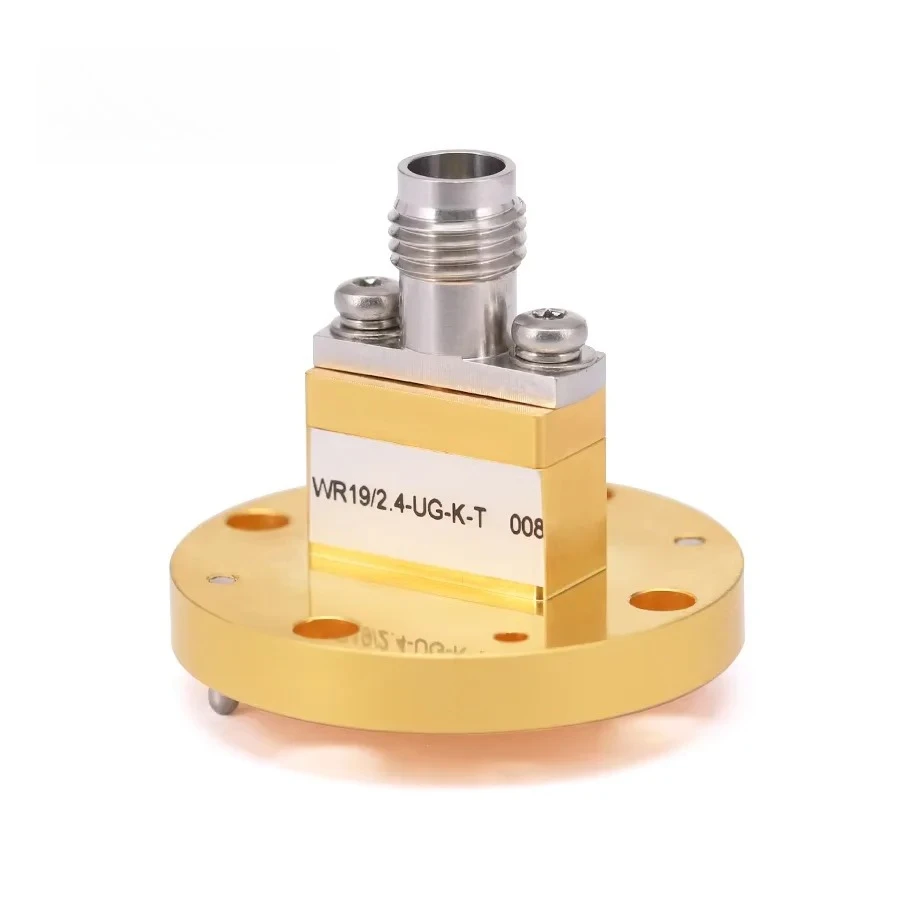 WR-19 to 2.4mm Female Straight Waveguide Coax Adapters with UG-383/U Flange 39.2-52GHz