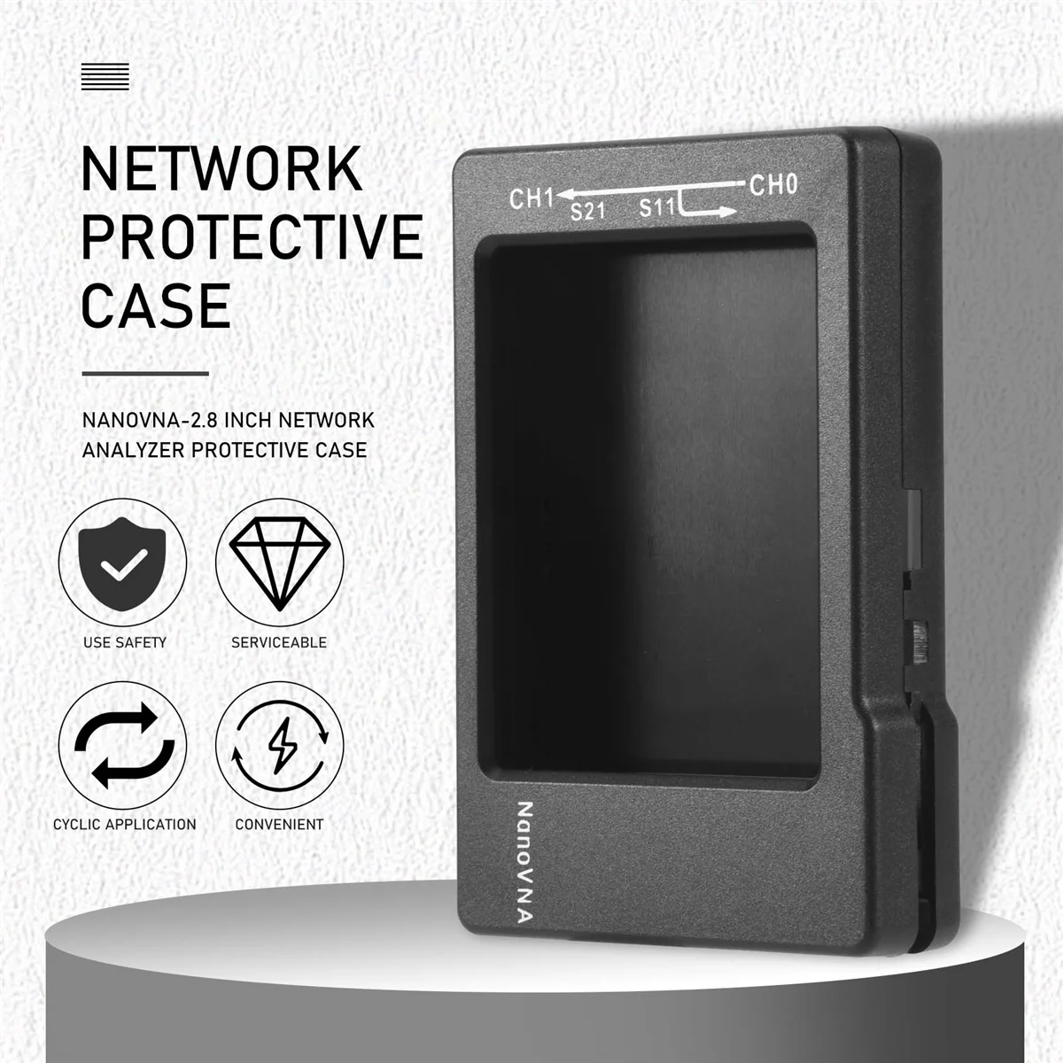 ABFKL NanoVNA-2.8 Inch Network Analyzer Protective Case