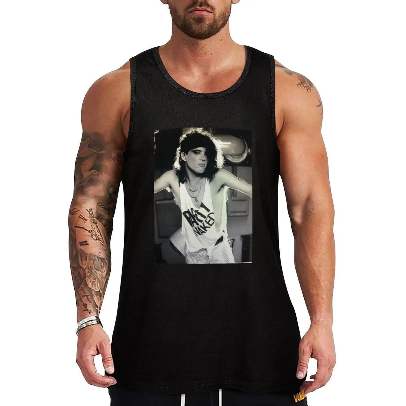

RATT STEPHEN PEARCY by Neil Zlowzower Print 2023 Tank Top Men's clothes Men's gym men gym clothing Men gym sportswear