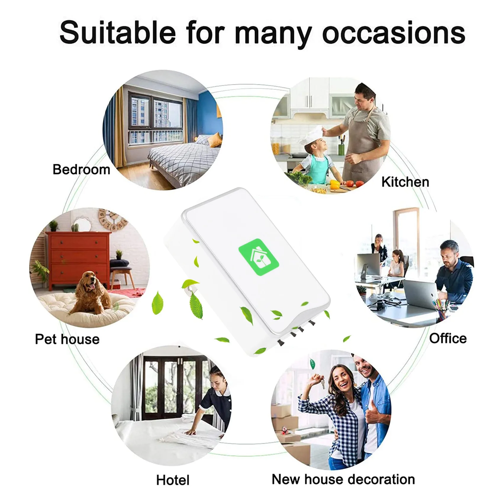 Top A555I Negative Ion Generator Pluggable Air Purifier with Highest Output - Up to 32 Million Negative Ions/Sec, 3 Pack US Plug