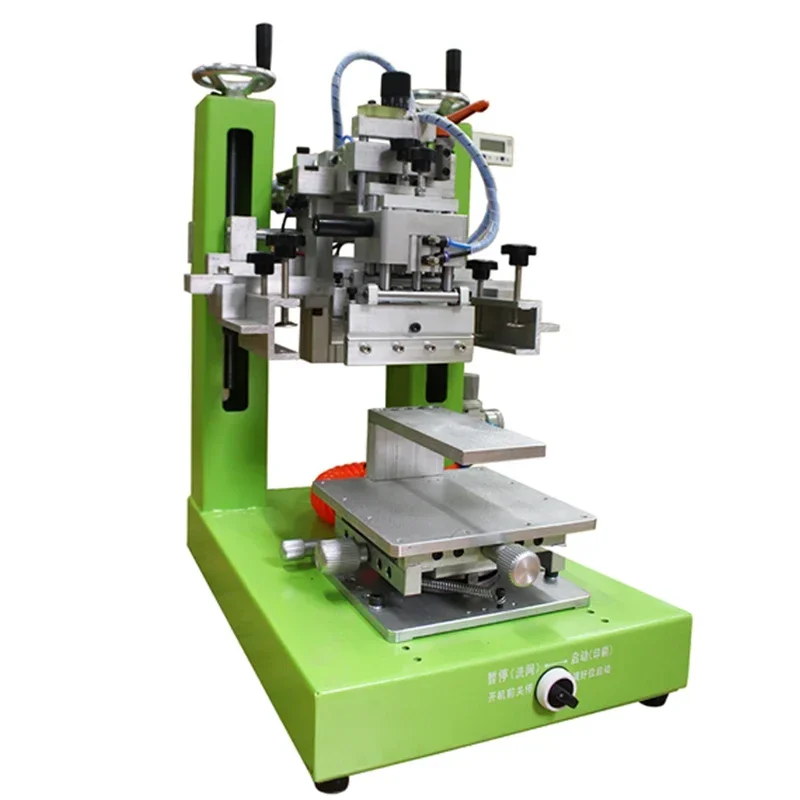 220v Electric Screen Printing Machine Semi-automatic Pneumatic Desktop High-precision Inclined Arm Swing Shift Industrial Printi