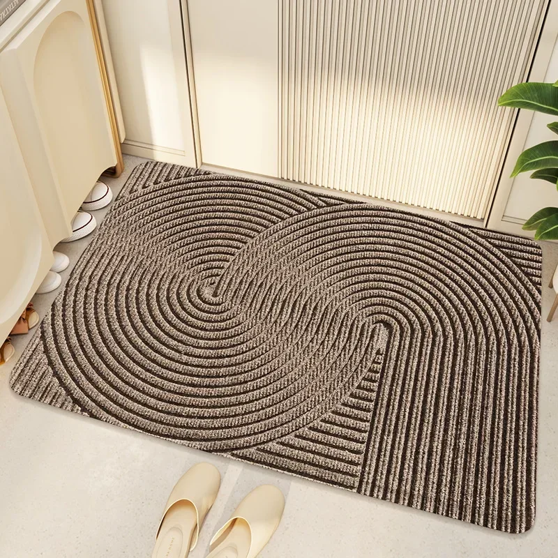 Home non-slip pvc wire ring household floor mat household easy care scraping mud mat resistance to rubbing outdoor carpet