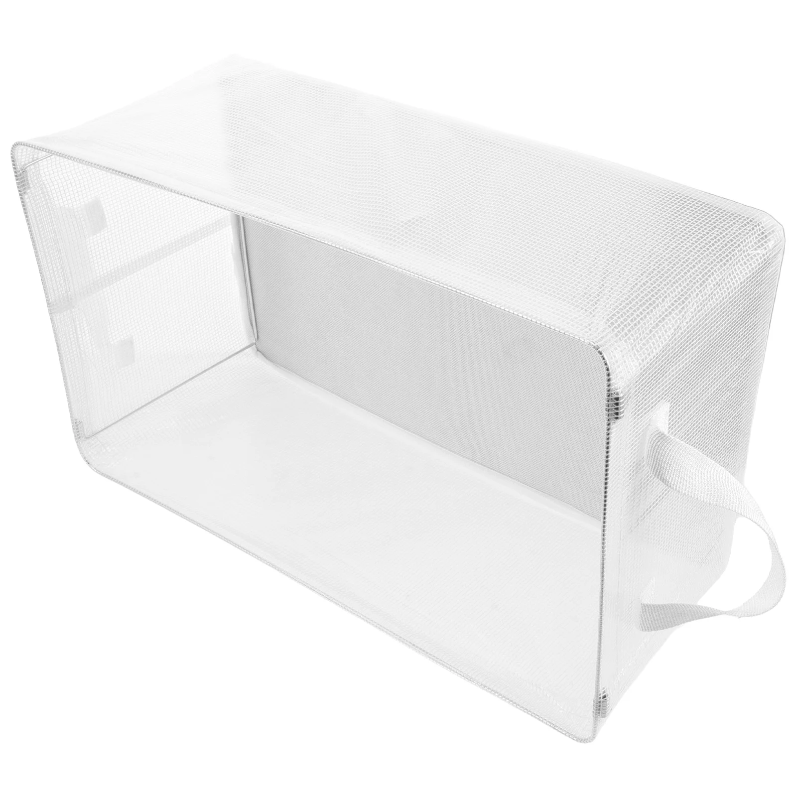 

Clear PVC Foldable Storage Bins Sturdy Steel Frame Drawer Design for Closet Organization Clothes Shoes Bedroom