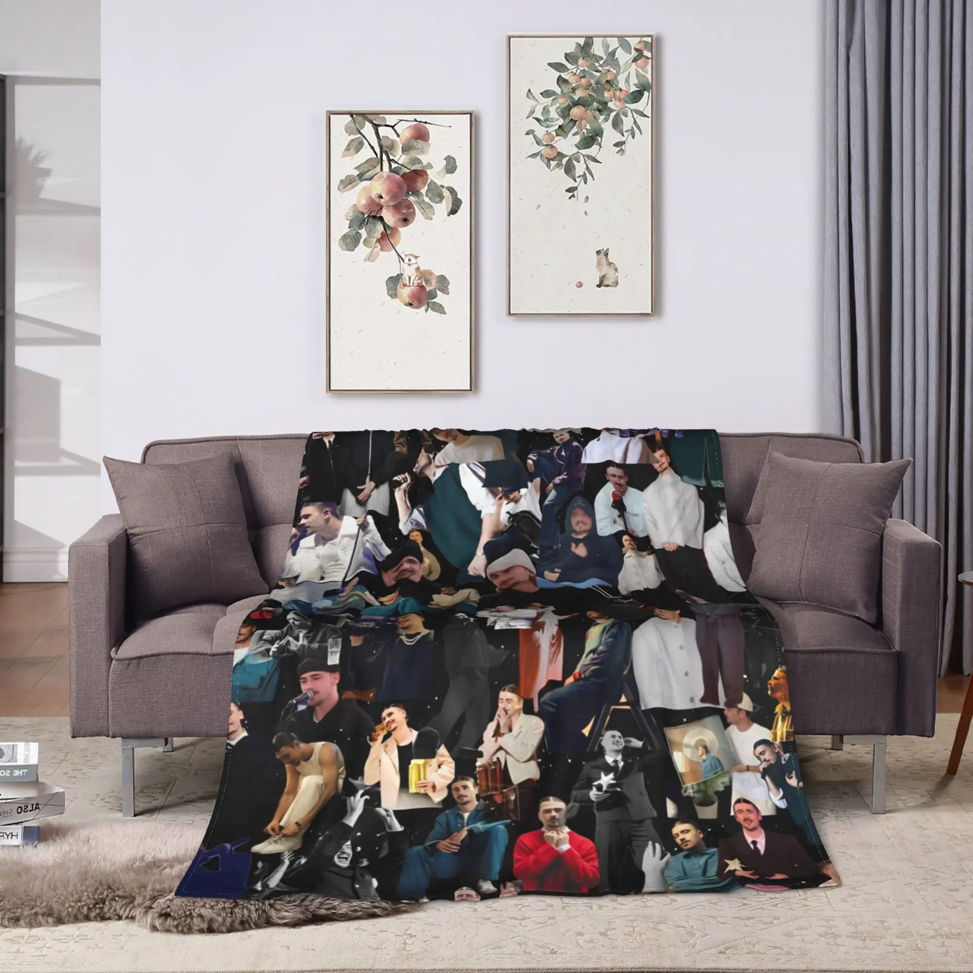 PIERRE GARNIER EVERY SECOND  Blanket  Decorative Flannel Throw Blanket For Home Decor Soft Warm Custom DIY Quality Bedspread