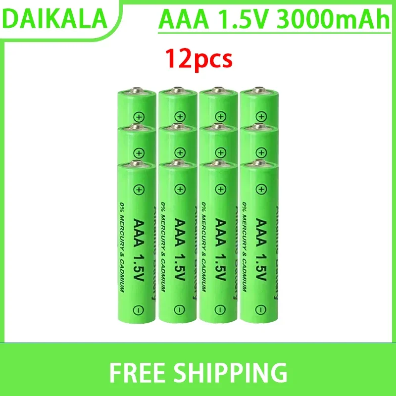 

Щелочная батарея AAA1.5V 3000 мАч, литий-ионная аккумуляторная батарея 1,5 В AAA для часов, мышей, компьютеров, игрушек, бесплатная доставка