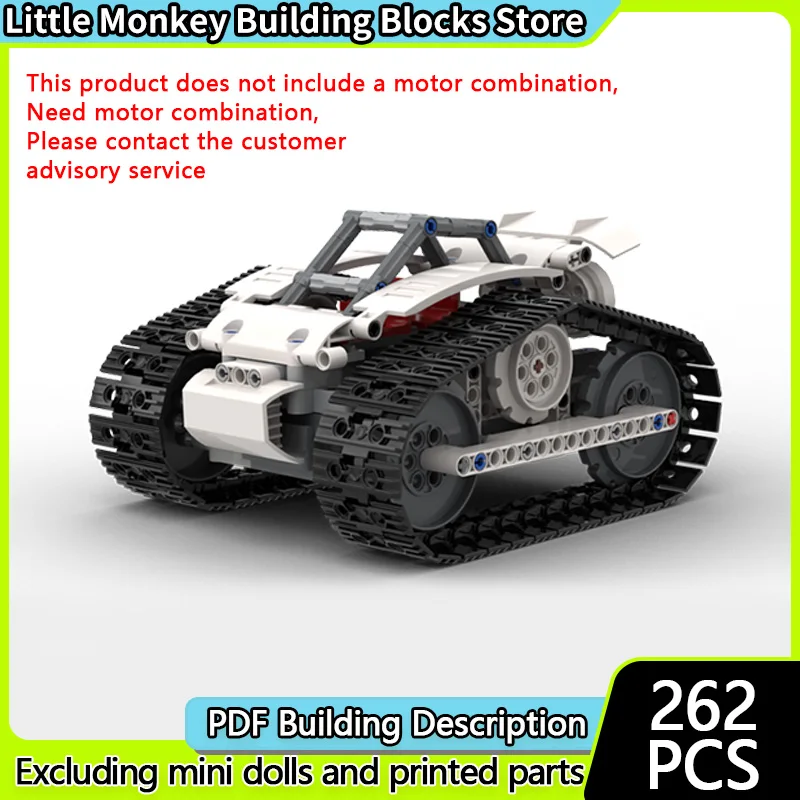 

City Car Model MOC Building Bricks Lightweight Tracked Off-Road Vehicle Modular Technology Children Holiday Gifts Assemble Toys