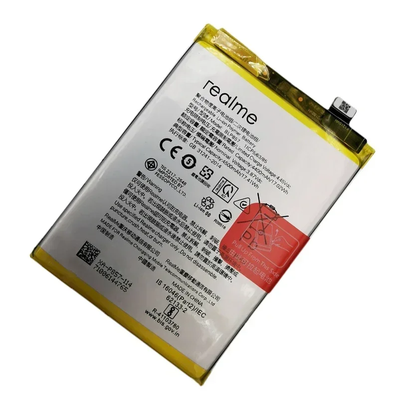 4500mAh Original Battery BLP857 For OPPO Realme GT NEO /Realme Q3 Pro Carnival Edition RMX3031 X7 Max 5G RMX2205 RMX3142 Phone