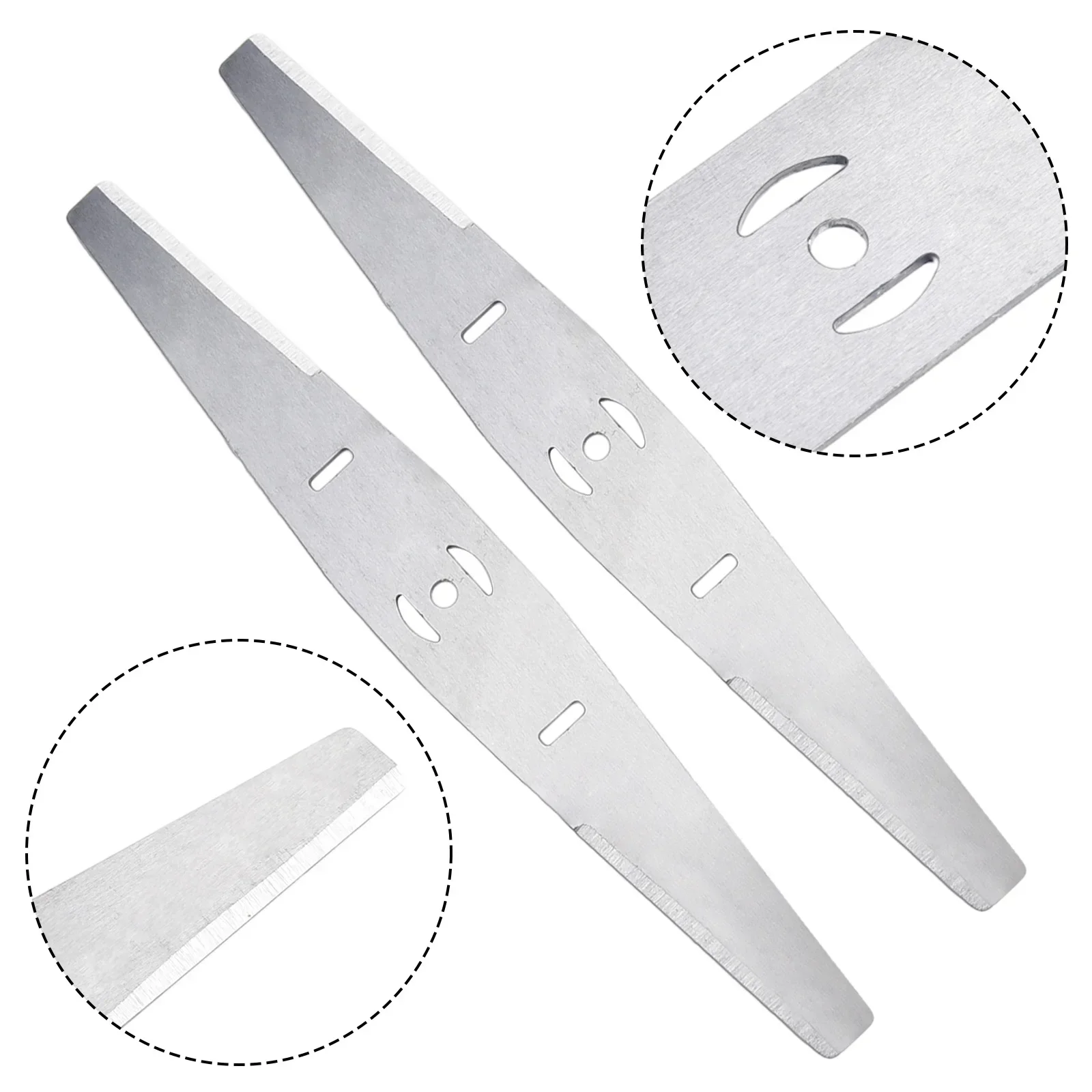 2pcs Metal Grass String Trimmer Head Blade Replacement Saw Blades Lawn Mower Fittings Accessories For Garden Tool Parts 250mm