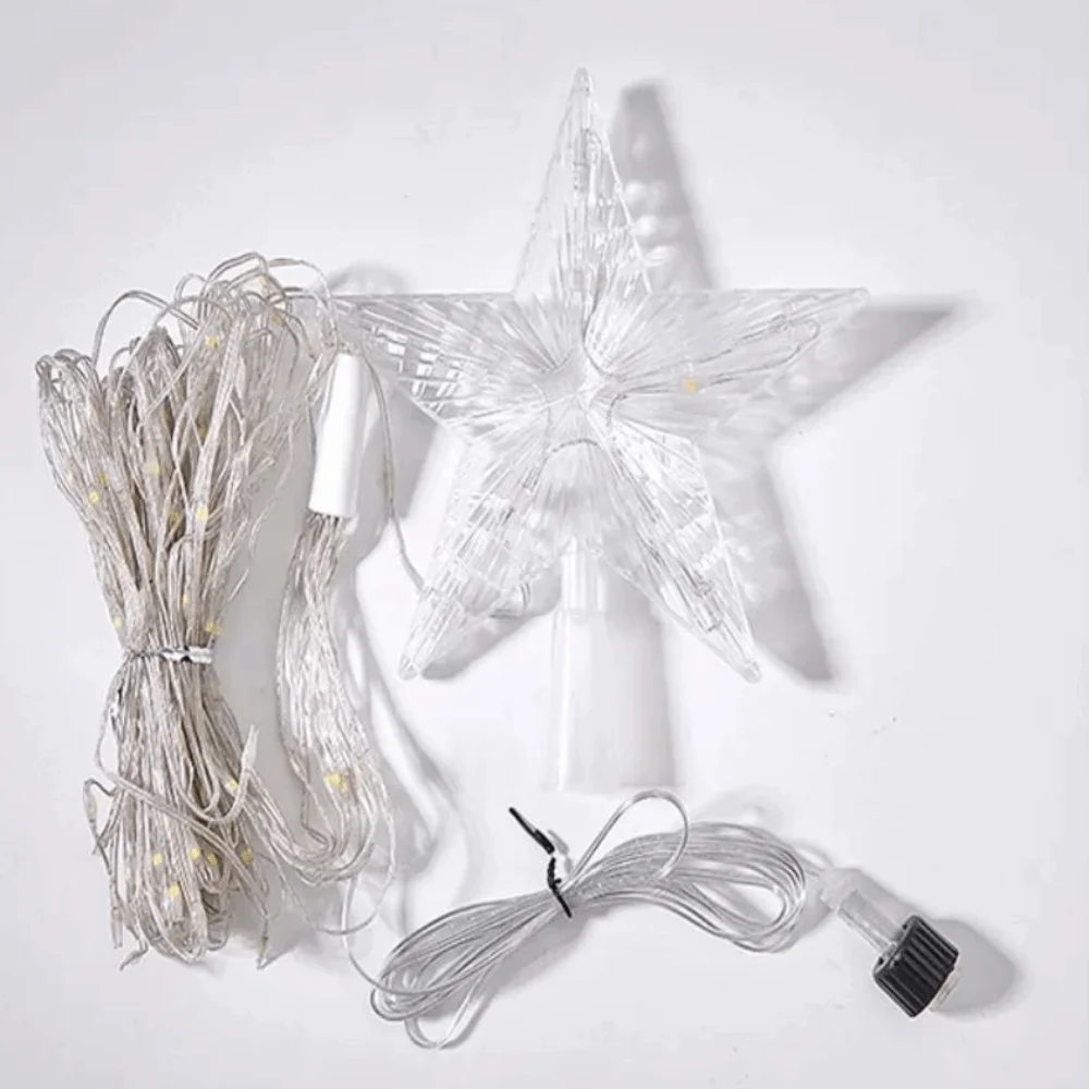 8 Lighting Modes Solar Christmas Lights Colorful Waterproof Star String Lights USB/Solar Powered Remote Control LED Fairy Lamp