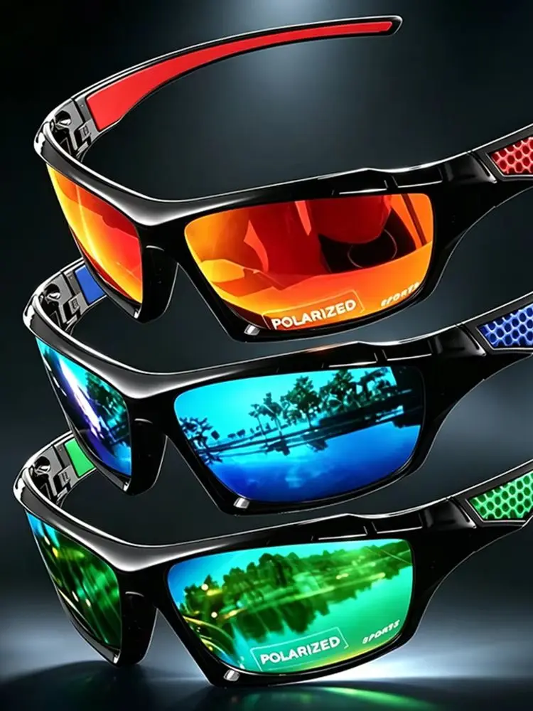 Modne sportowe okulary przeciwsłoneczne Spolaryzowana ochrona UV Spersonalizowane okulary Okrągła ramka Metalowe okulary męskie i damskie UV400 — zdjęcie 2
