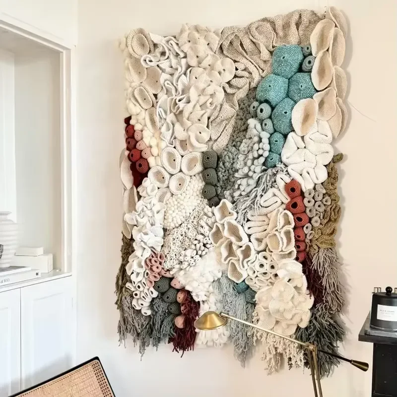 Bohemian Art Deco Wall Hanging Oversized Woven Tapestry Fabric Living Room Wall Art Decor Wall Art Painting