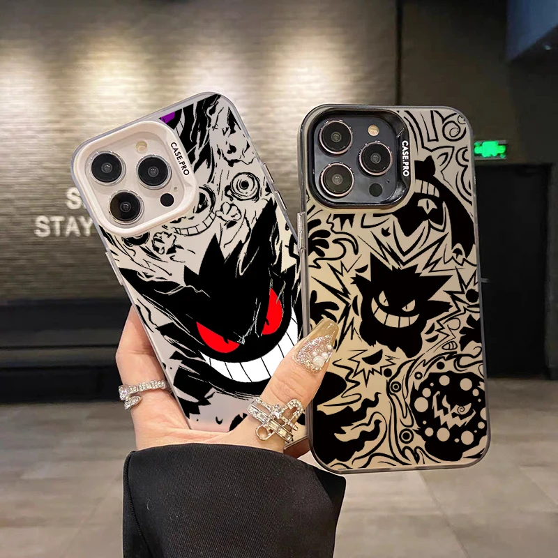 أنيمي بوكيمون Gengar جراب هاتف آيفون 17 16e 16 15 14 13 12 11 برو ماكس زائد 17 الهواء للصدمات IMD كول الغطاء الخلفي كوكه #5