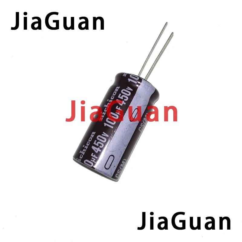 10PCS NEW NICHICON CS 450v100uf 18x35MM electrolytic capacitor 450V 100UF High frequency long life cs 100uF/450V