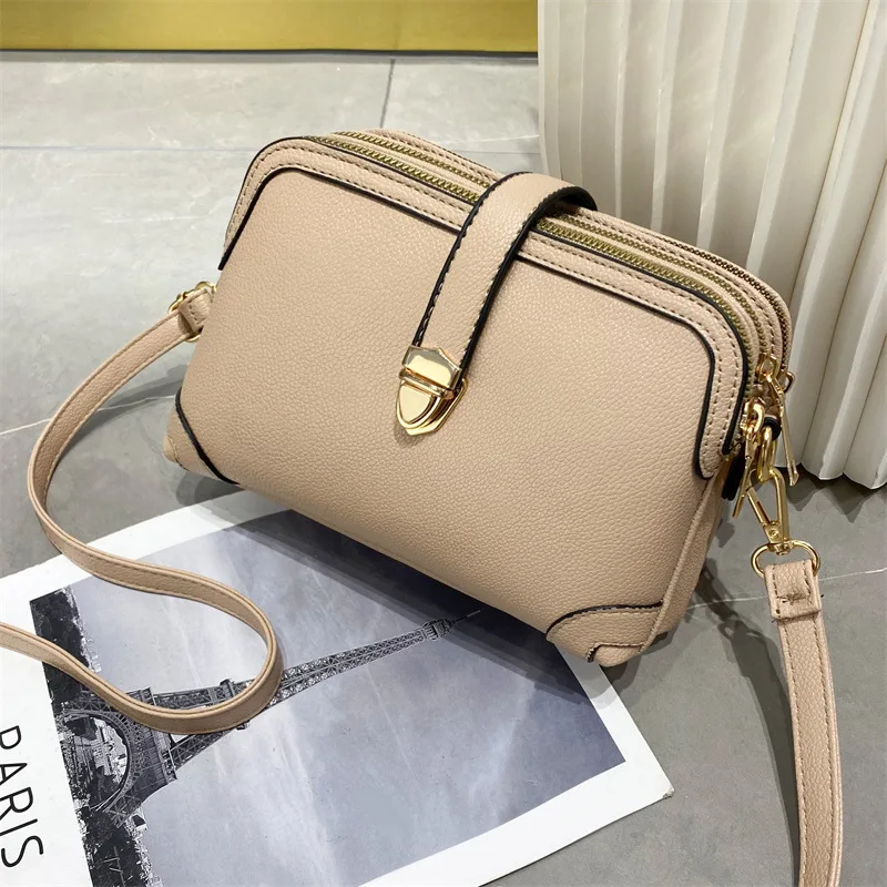 Yogodlns Fashion Phone Shoulder Bag Women PU leather Crossbody Bag Casual Small Square Bag Solid Color Messenger Handbag Purses