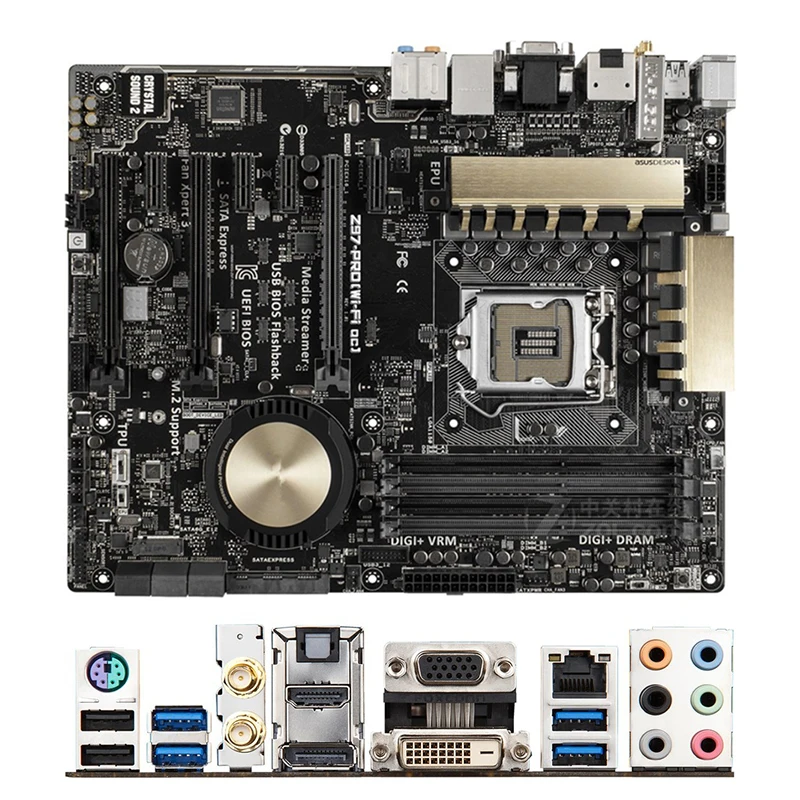 For Intel Z97 Z97-PRO(WiFi AC) motherboard Used original LGA1150 LGA 1150 DDR3 32GB USB2.0 USB3.0 SATA3 Desktop Mainboard