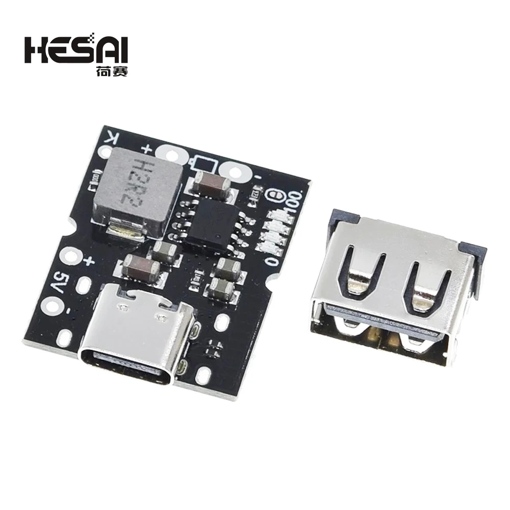 Type-C USB 5V 2A Boost Converter Step-Up Power Module Lithium Battery Charging Protection Board LED Display USB For DIY Charger