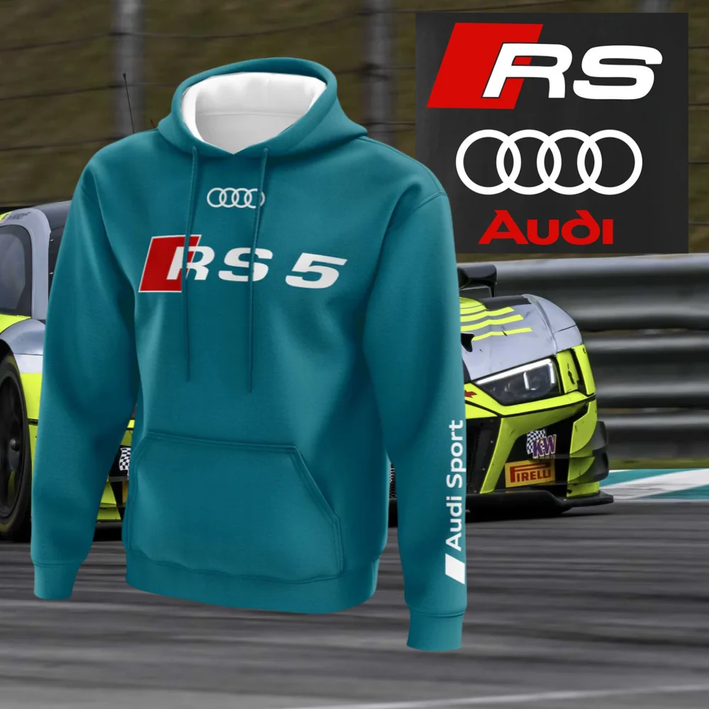 

Толстовка Audi RS5 для взрослых, осенне-зимняя толстовка с 3D цифровой печатью, модная популярная уличная индивидуальная толстовка для покупок для взрослых MOTO