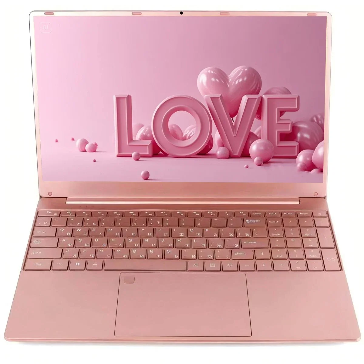 Global Intel Celeron 11th N5095 Windows 10 11 Ram Max 32GB Rom 2TB SSD Computer 2.4G/5.0G Wifi Bluetooth pink keyboard Laptop