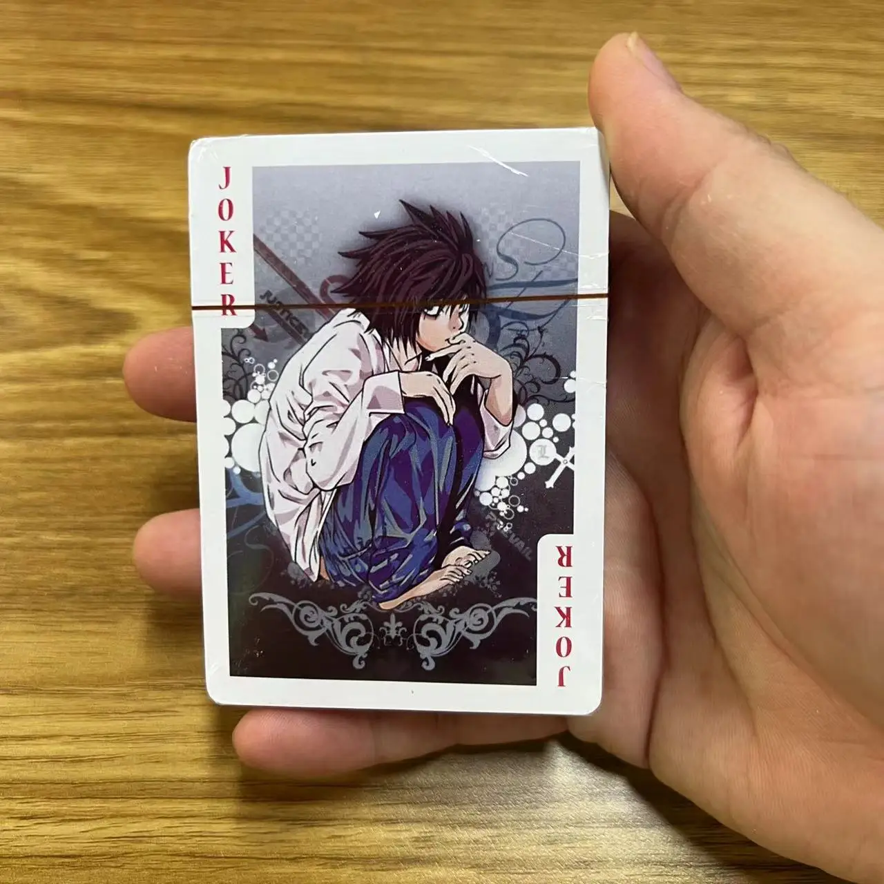54pcs Cards Anime Death Note Poker Toy Yagami Light Cosplay Board Game Cards Hardcover Collection Box view 3
