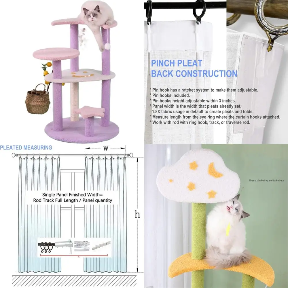 

Роскошная кошачья башня с когтеточками, платформами для лазания и прыжков для больших кошек