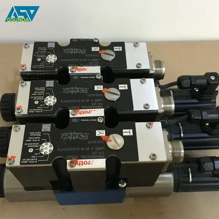 GSUNDA Hydraulic proportional control valve 4WRE10W1- 25-2X/G24K4/A1V Press brake servo Pressure valve 4WRE10E1- 25-2X/G24K4/A1V