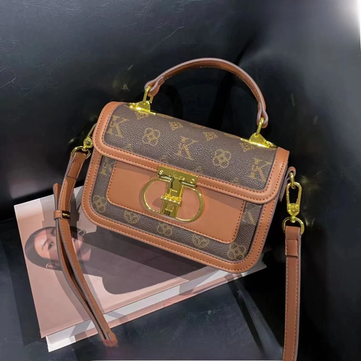 

Versatile Faionable UK UIS Brand Handbag oulder Bag Women's Crossbody Bag Small Square Bag Universal Sle 96053