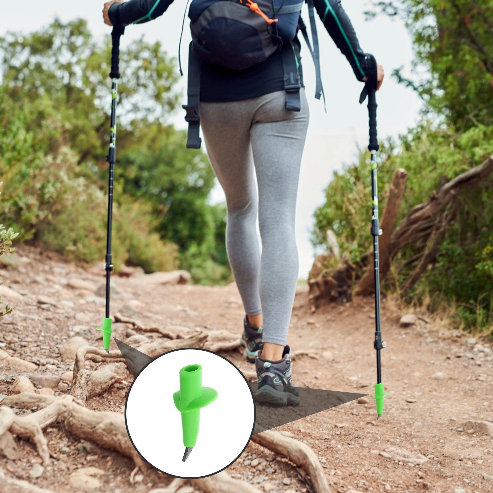 

Tungsten Steel Hiking Skiing Trekking Pole Tips Universal Replacement Gear for Outdoor Adventures Hiking Supplies