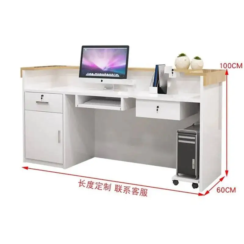

Hair Desks Luxury Salon Modern Reception Office Reception Desk Counter Simple Decorations Recepcion Desk Commercial Furniture