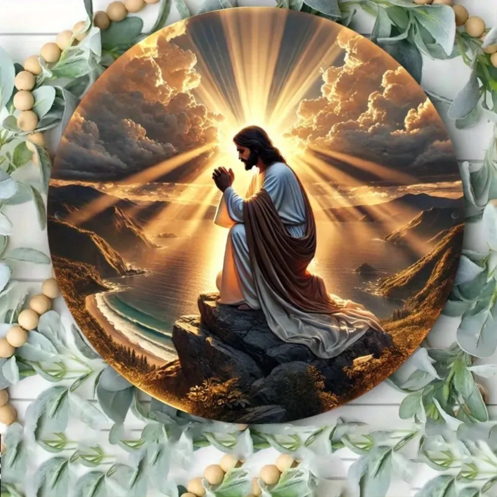 Christliche religiöse Wandkunst „Thank God Praise The Lord Amen“-Schild – langlebige Innendekoration für den Innen- und Außenbereich für Zuhause, Büro, Café, Garten