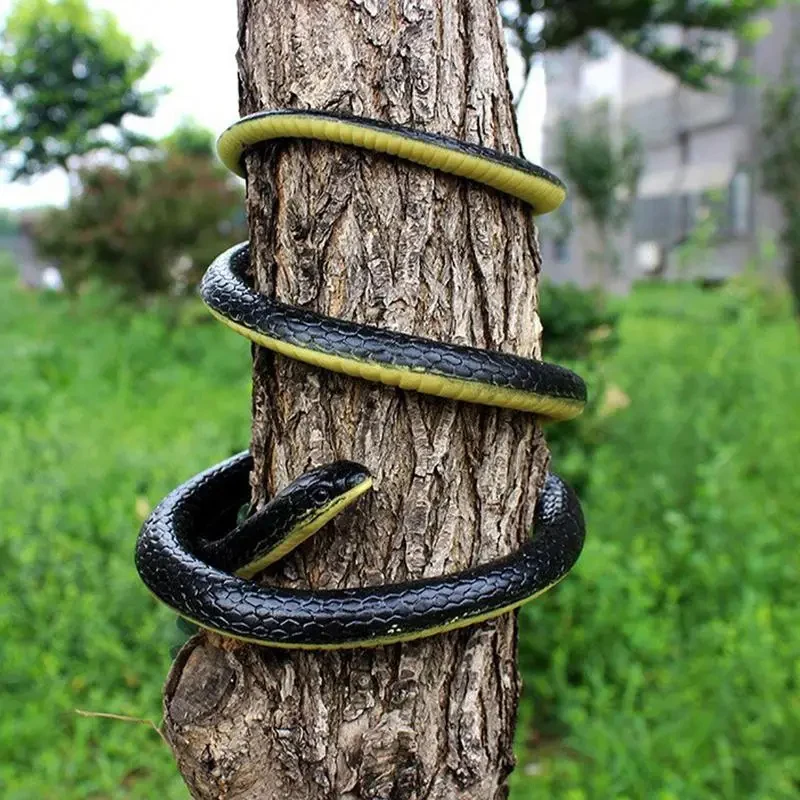 Snake Prank With String Clip Funny Large Realistic Rubber Snake Prank With String And Clip Rubber Fake Snake Model Fashion