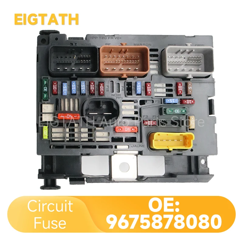 

9675878080 Engine Fuse Box For Peugeot Citroen Fiat Scudo Jumpy High Quality Protecting Circuit Accessories BODYBSM022R BSMR0300