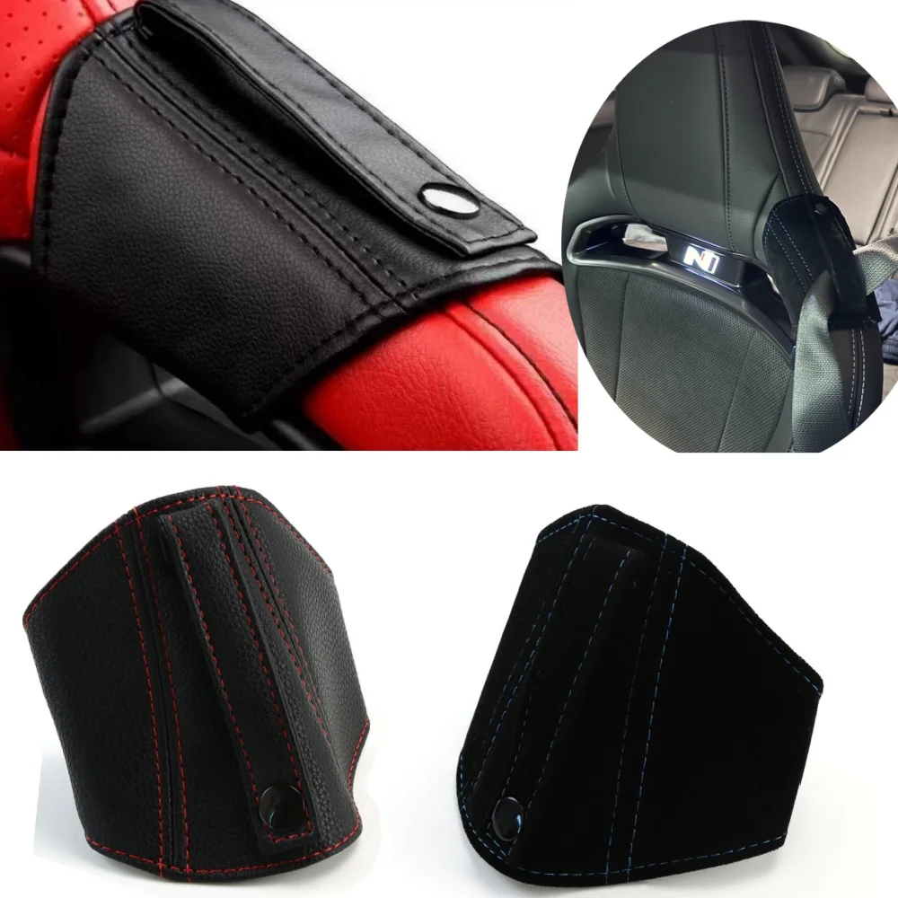 Soporte de Cinturón de Seguridad Tipo Bucket para Coches de Carreras JDM, Protector de Cinturón de Seguridad de Cuero Suede para BRIDE RECARO SPARCO OMP