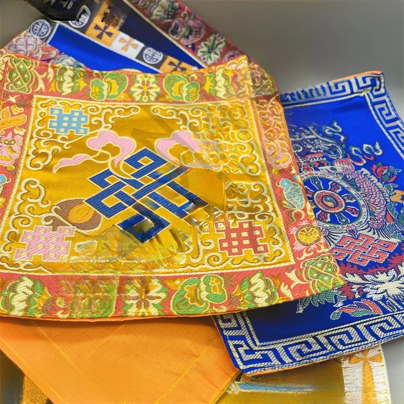 Tibetan-style Buddhist Hall Decoration Auspicious Vajra Ritual Implements Bell Vajra Cushions Buddha Statue Cushions Ornaments