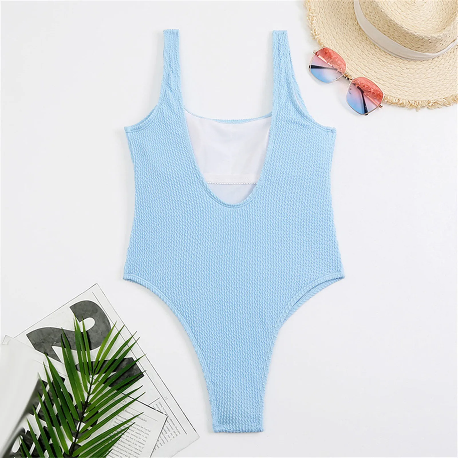 Solid Swimwear Female Backless Brazilian Monokini Bodysuit Bathing Suit Swimming Suit Thong 2024 Sexy Women One Piece Swimsuit